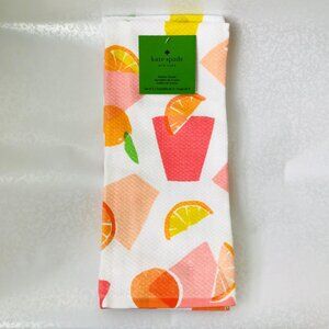 KATE SPADE  Kitchen Towels 100% Cotton Orange 2 Set